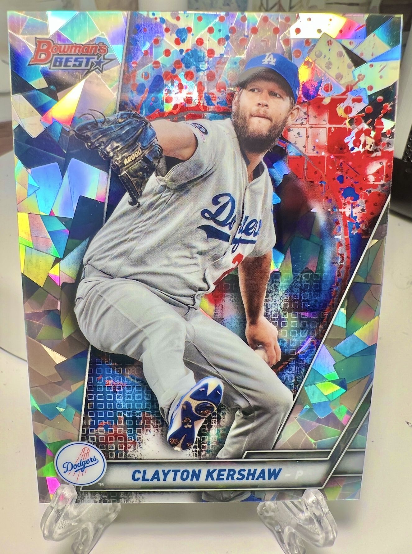Clayton Kershaw Dodgers Bowman’s Best Atomic Refractor