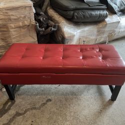 Red Storage Bench