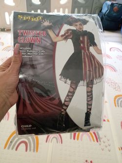 Spirit Twisted Clown Halloween Costume Child Small