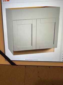 New Hampton Bay Shaker Dove Gray 36 inch Sink Base Cabinet