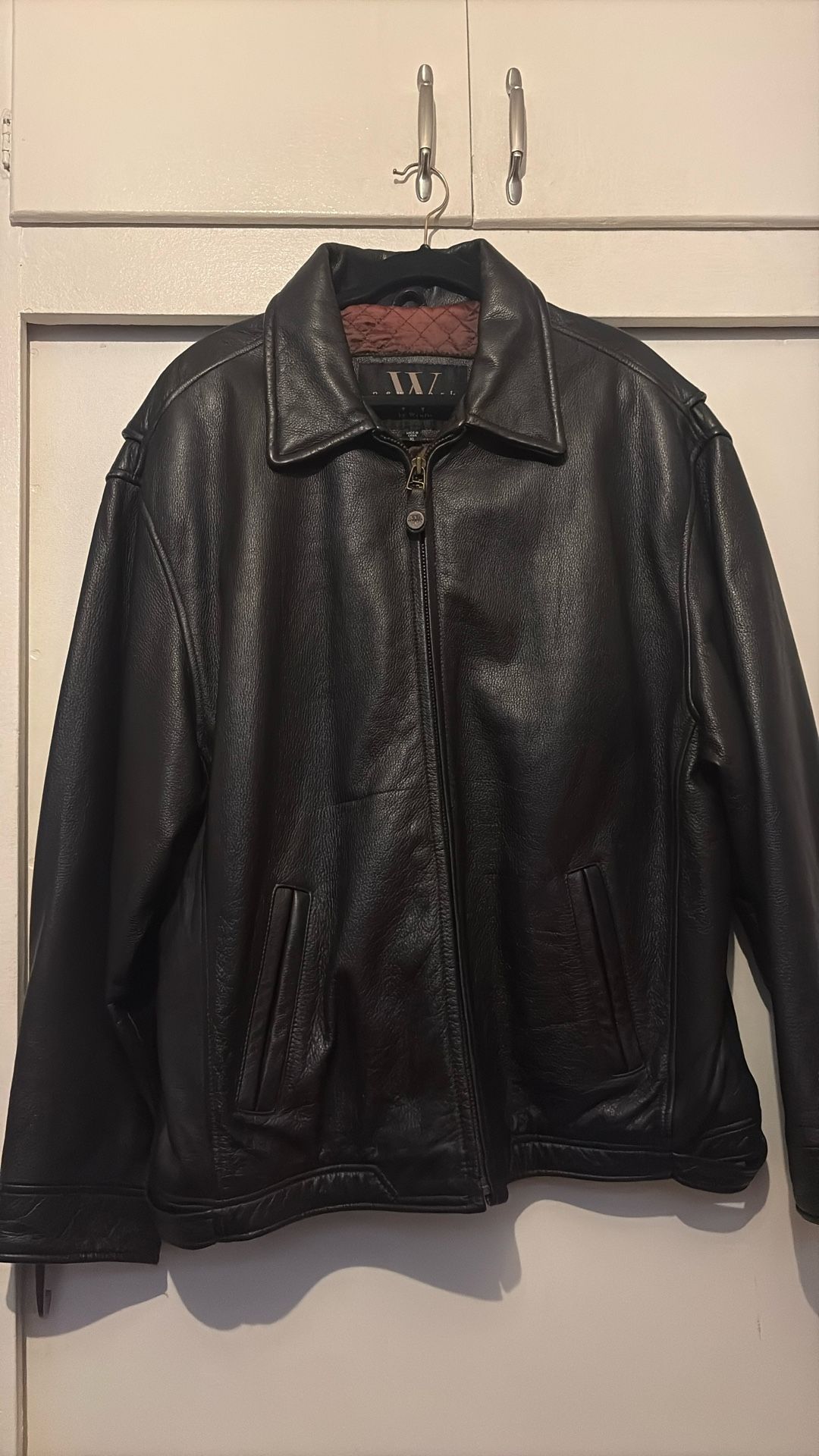 Men’s Leather Jacket Xl Heavy