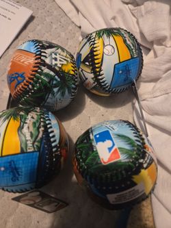 MLB Tropical Art Collectible Baseballs