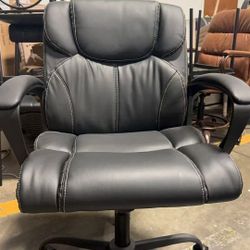 Brown Executive Chair High-Level PU Leather Black $50