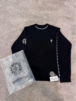 Chrome Hearts Black Long Sleeve Pocket Tee