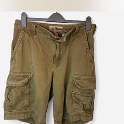 Cargo Supply khaki cargo shorts Size 33" #cargo #summer