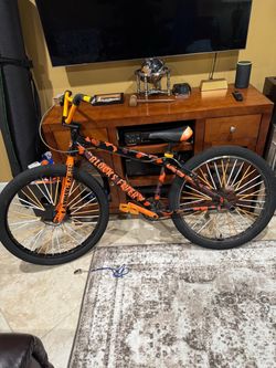 SE Bike 26" Blocks Flyer Orange Camo.