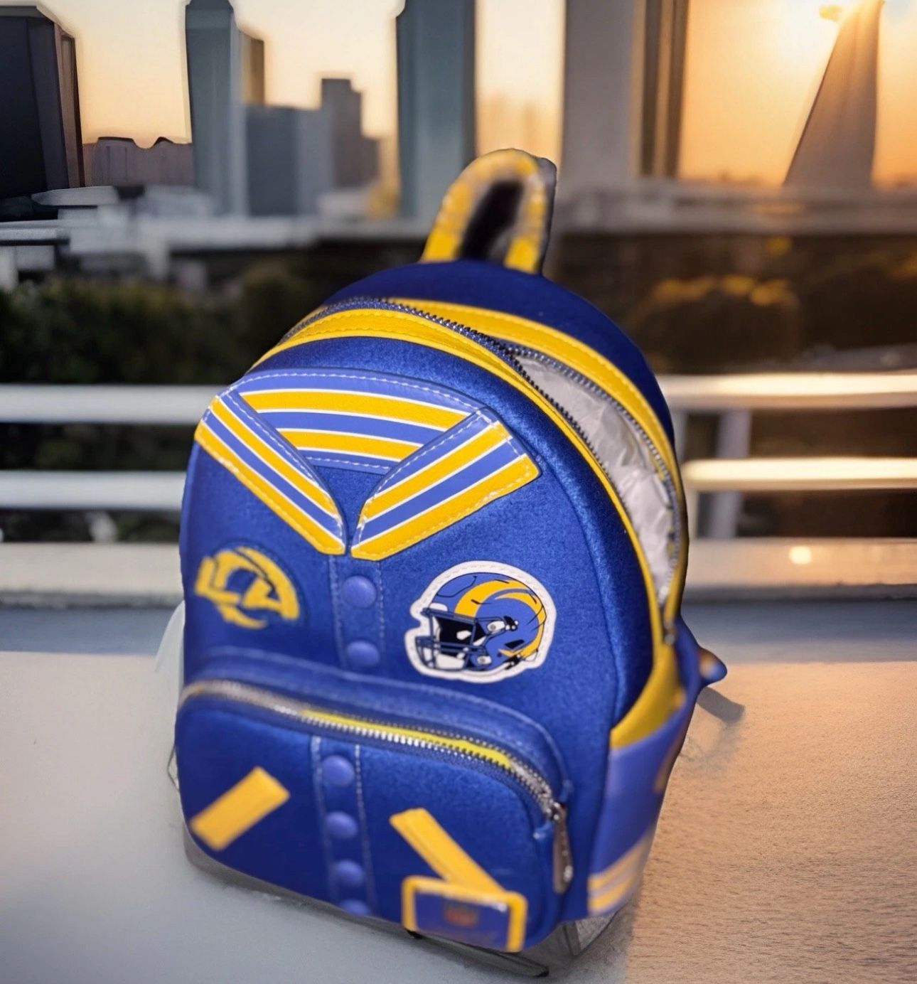 New LA Rams NFL Licensed Loungefly Mini Backpack - RARE Limited Release