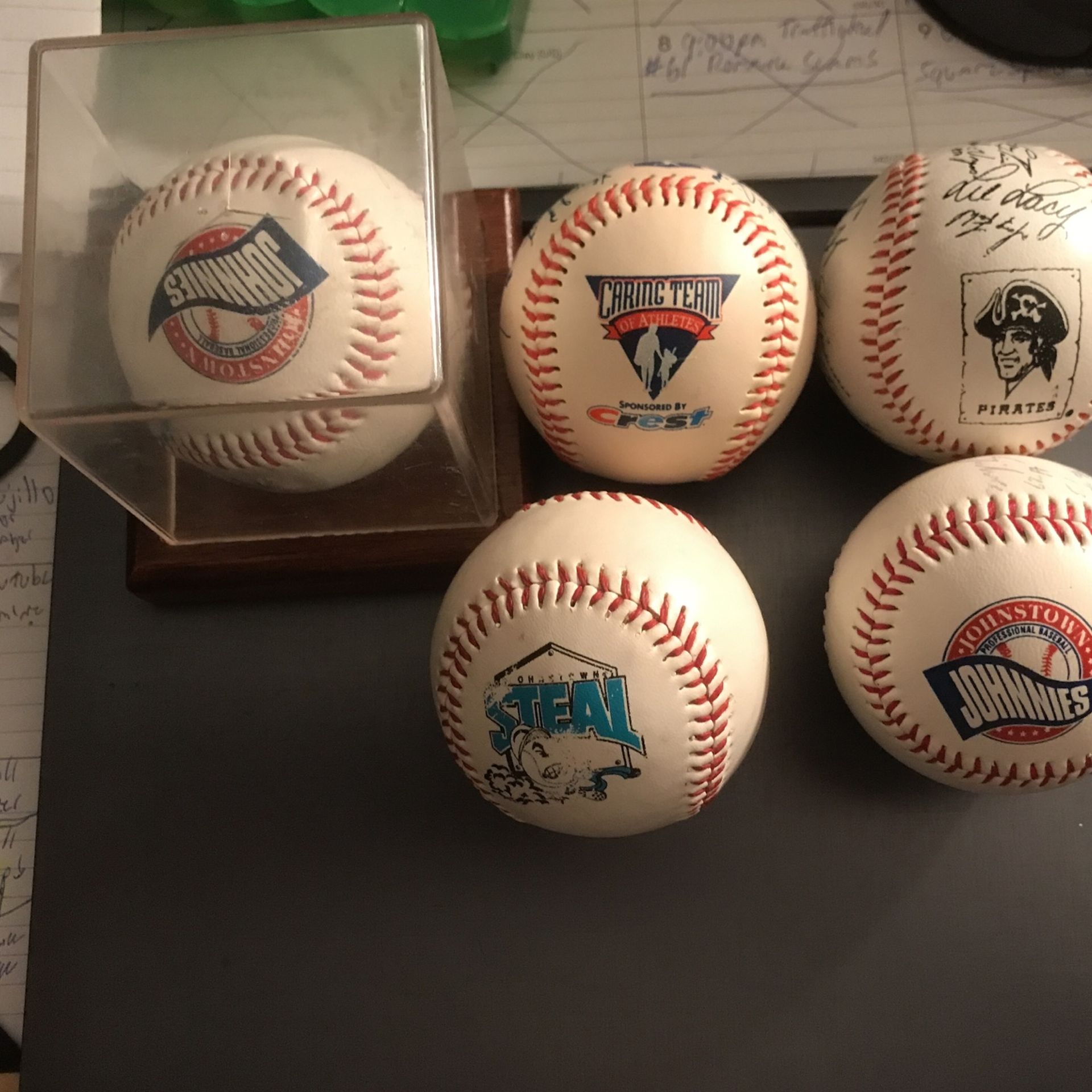 Johnstown Minor League Signed Baseballs And Pirates Ball/ Johnstown Johnnies /Johnstown Steal Best Offer