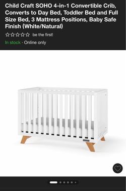 Convertible Crib with Mattess