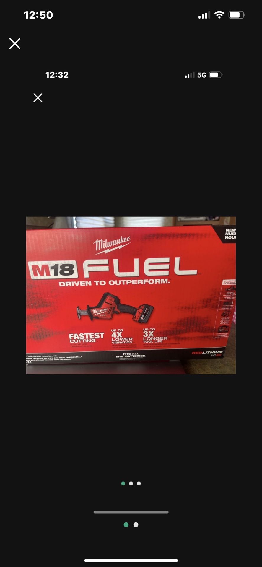 MILWAUKEE M18 FUEL HACKZALL RECIP SAW KIT. #2719-21 New