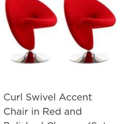 Two RED(kinda cool)Barchairs