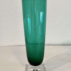 Vintage Glassware Emerald Green Pilsner Glasses