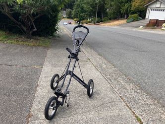 Folding Lightweight Sun Mountain Speed Cart Kart 3 Wheel Golf Kart Cart Golfing in Good Condition