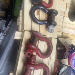 4 - D Ring Shackles 3/4 Inch Heavy Duty 