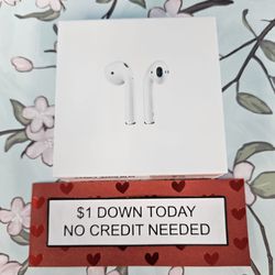 Apple Airpods 2 New Wireless Headphones -PAY $1 To Take It Home - Pay the rest later -