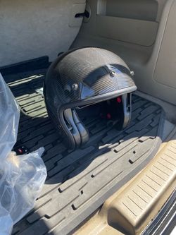 Carbon Fiber Open Face Motorcycle Helmet