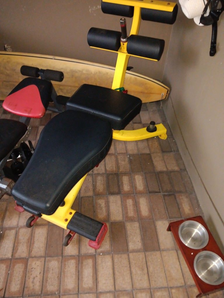 2 Incline Benchs One Weider One Heavy Commercial Grade