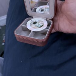 Travel Jewelry Box with Mirror