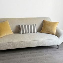 Mid Century Modern Couch Set - Neutral Beige - Like New