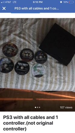 Ps3 with 6 games