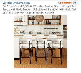 Bar Stools Off White