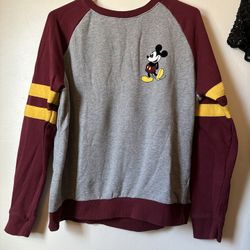 Mickey Mouse Long Sleeve Sweatshirt Size Large