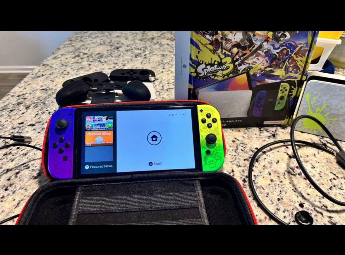 Nintendo Switch OLED Model. Splatoon 3 Special Edition 