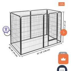 Heavy duty Dog playpen 47” Tall 12-Panel Puppy Pen Metal