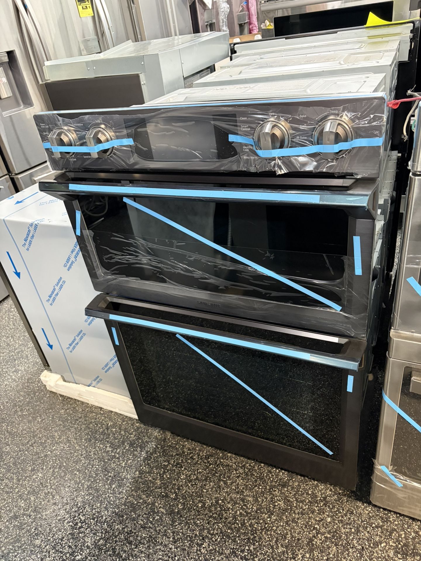 Samsung Black Stainless 30” Microwave Oven Combo Steam Cook Flex Duo