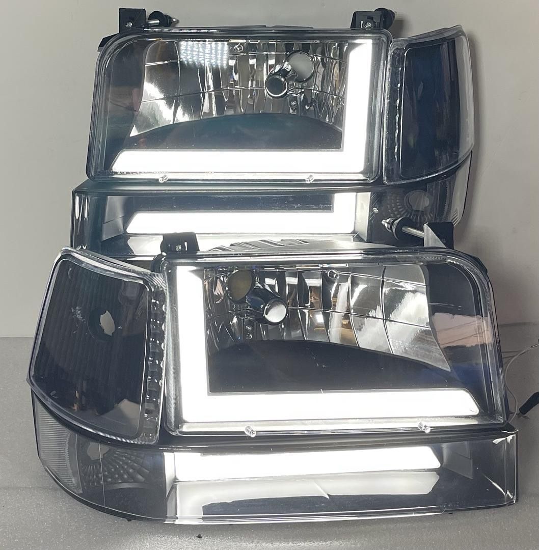 1992 to 1996 Ford Bronco Chrome Headlights Farros luces Micas Calaveras Luz F150 F250 f350