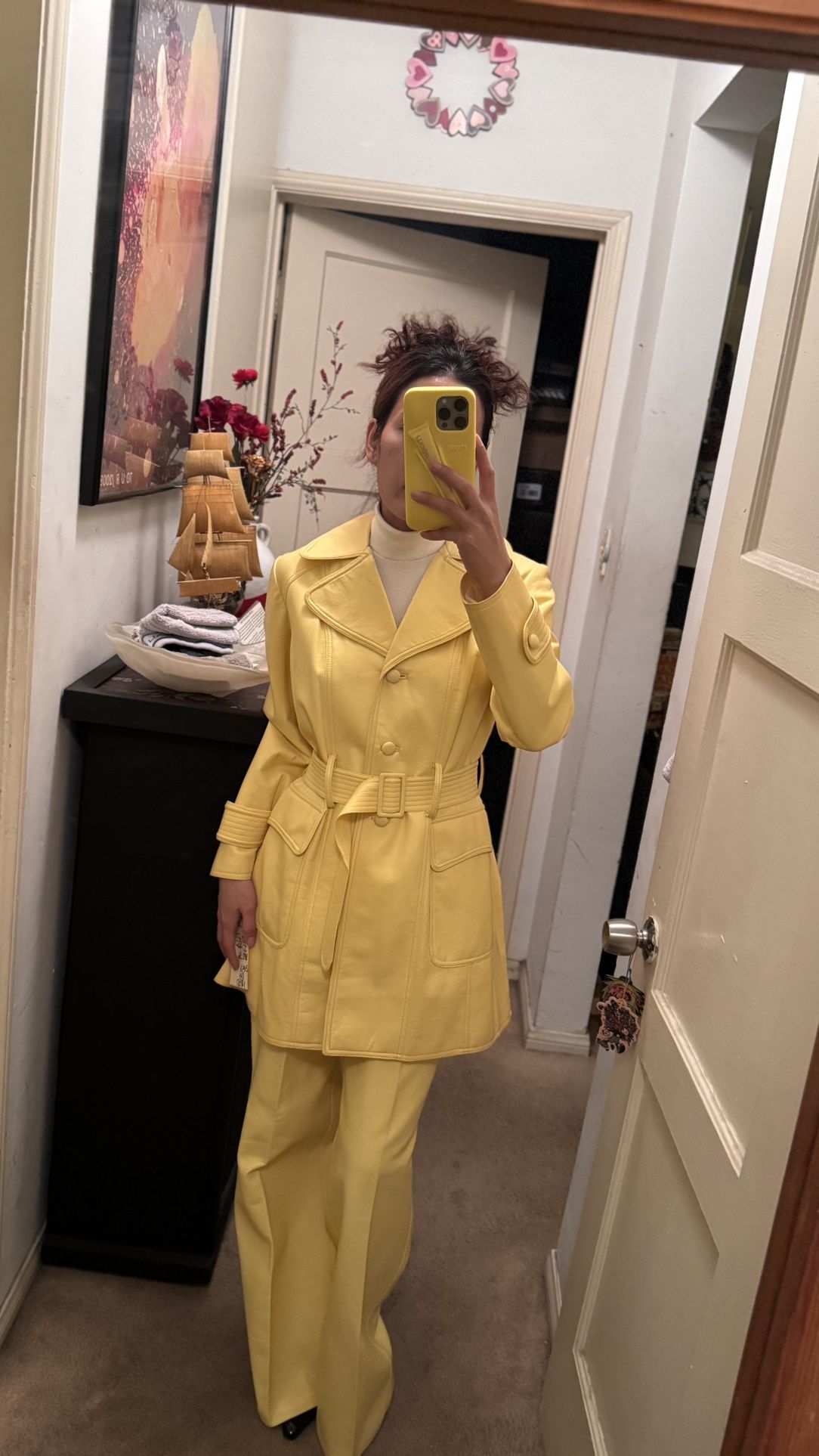 Vintage Leather Set 1970