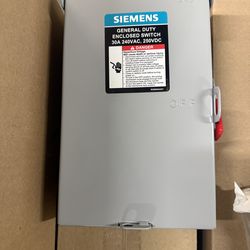 30 amp Siemens disconnect non fuse