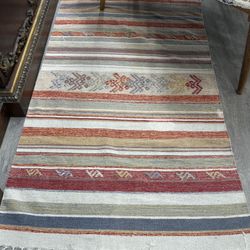 Turkish handmade runner kilim rug