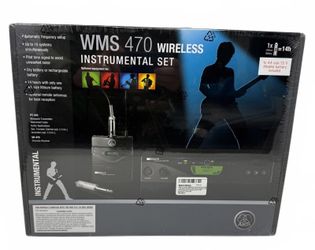 New AKG WMS470 Instrument Set Band 7 Wireless System SR470 PT470