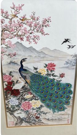 Peacock Bird Painting