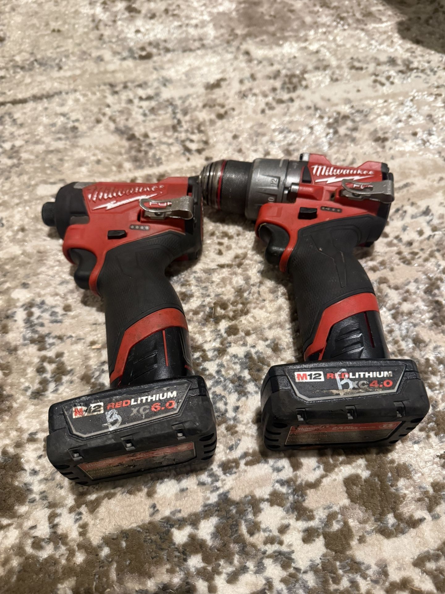 M12 Fuel Impact/Drill & Batteries