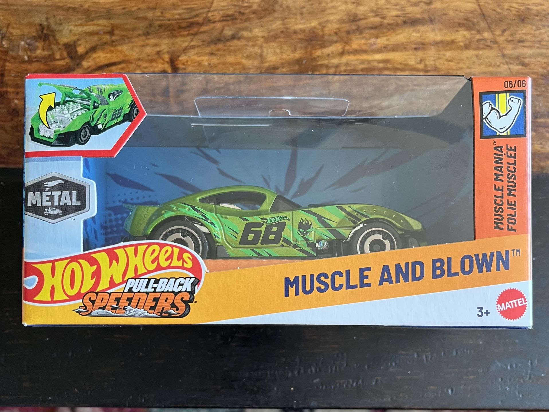 Hot Wheels Pull Back Speeders-Muscle And Blown