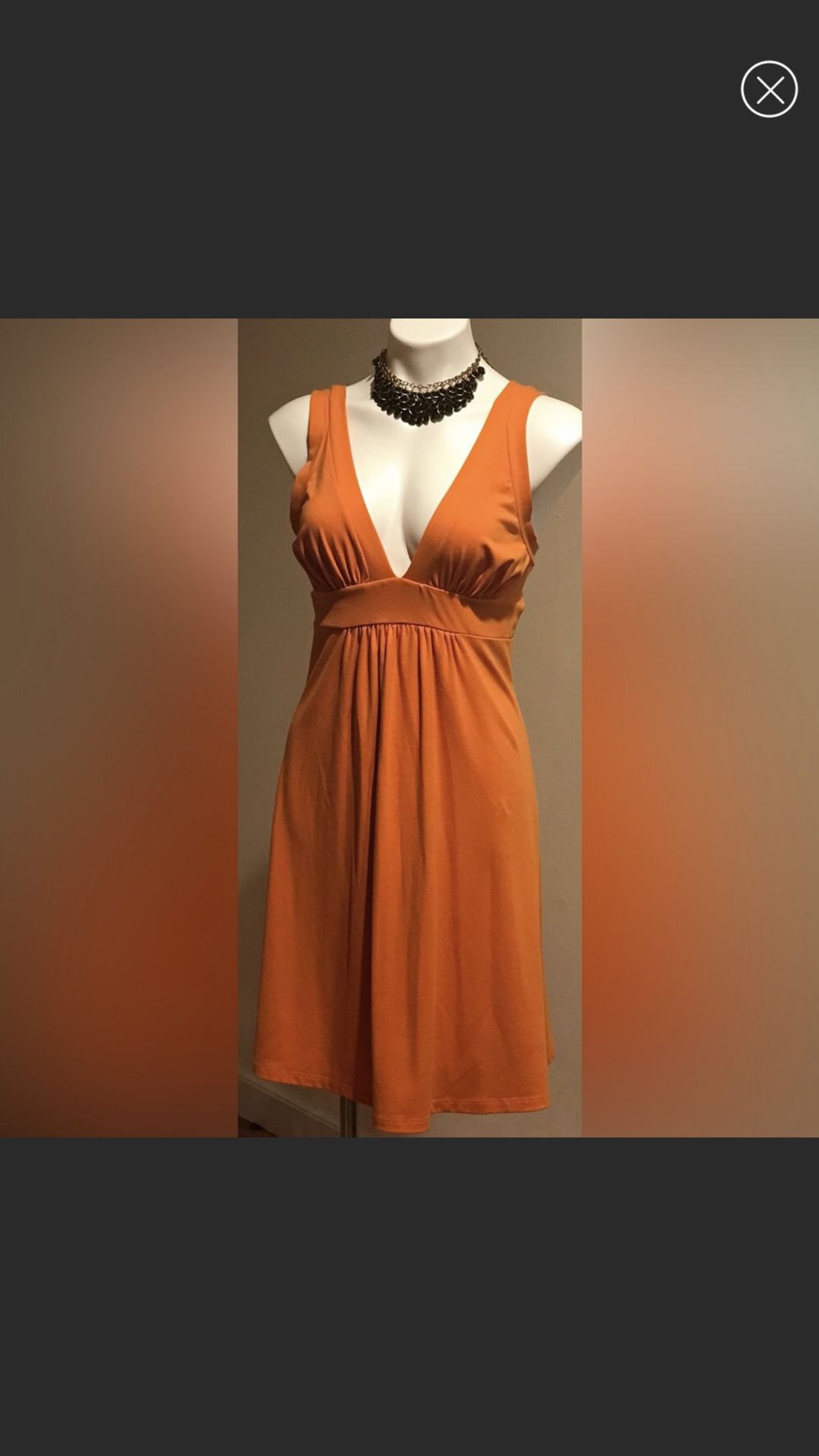 Susanna morocco orange summer dress size L