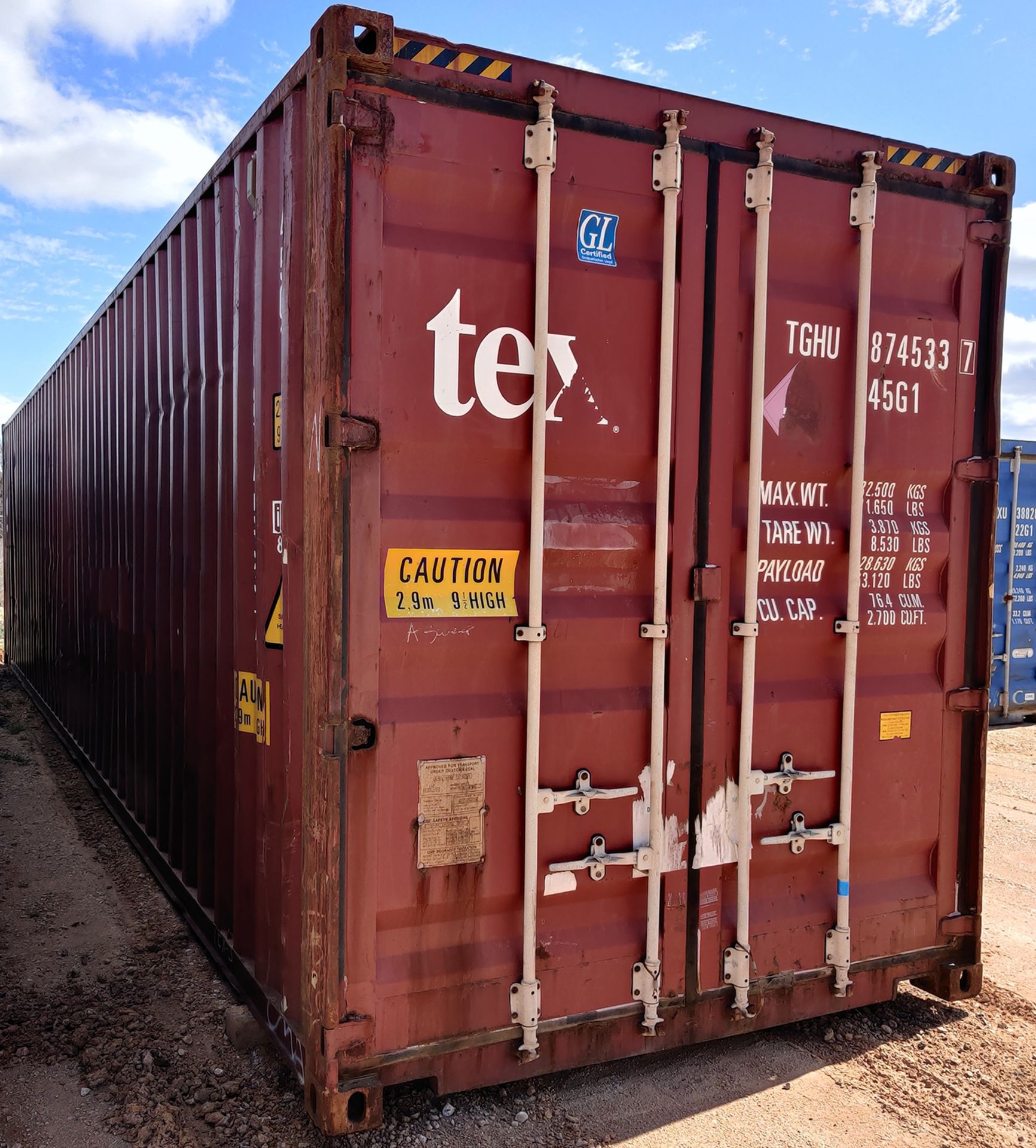 40HC Wind & Water Tight Shipping Containers For Sale