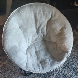 Sherpa Steel Folding Chair, Ivory