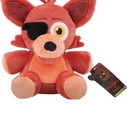 Jazwares Five Nights at Freddy’s Classic Foxy Plush - 8-Inch Stuffie with Soft Material and Glow-in-The-Dark Eyes