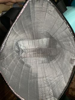 Pink cooler tote bag