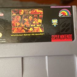 Wwf Raw Super Nintendo Game.