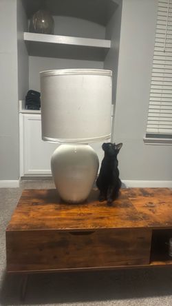White Lamp with bulb