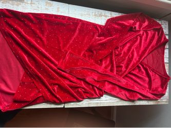 Red sparkling dress