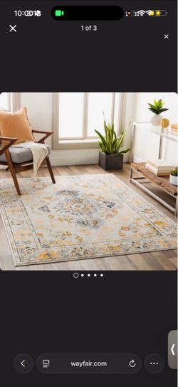 PICK UP TODAY : Flash Sale : Selling Cute Boho Rug in Excellent Condition🧶