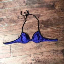 Dark Blue Bikini Top New XS