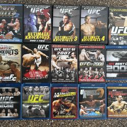 Lot of Various UFC DVDs & Blu-Rays