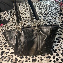 Coach Black Eastwest Gallery Tote