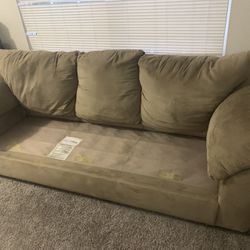 Tan Fabric Couch